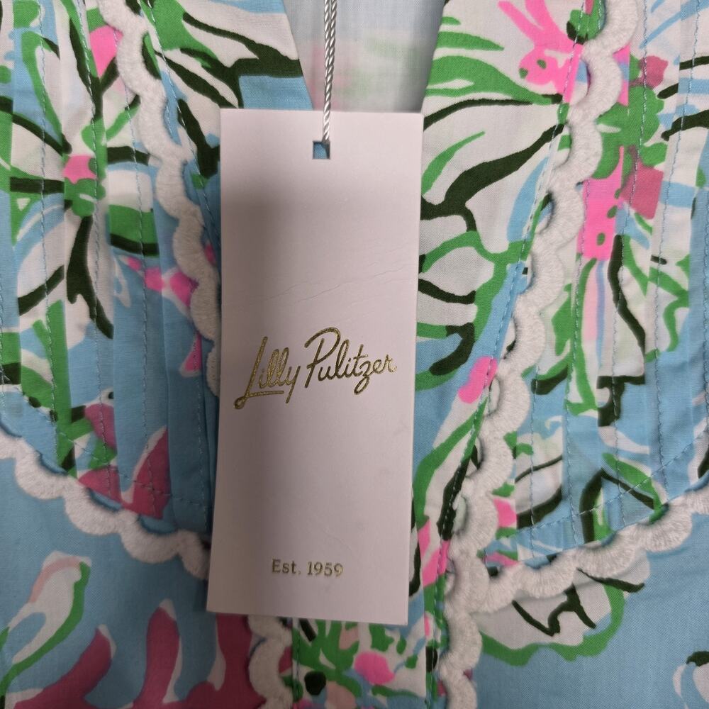 Lilly Pulitzer Womens Arletta Long Sleeve Dress Multicolor Son of a Bun Size 4 - Picture 4 of 16